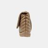 [Pre-Owned] Kira Large Nude Pink Lambskin Quilted Shoulder Bag With Gold Hardware - Very Good #O65QIA