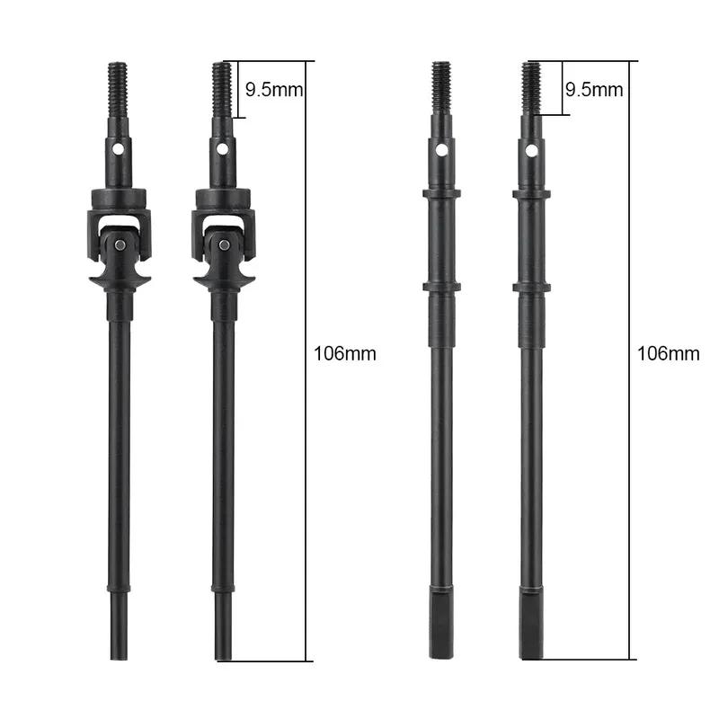 Heavy Duty Universal Front Rear Joint CVD Drive Shaft Dogbone for RC 1/10 Axial SCX10-II 90046 90047 AR44 AXLES JEEP Wrangler
