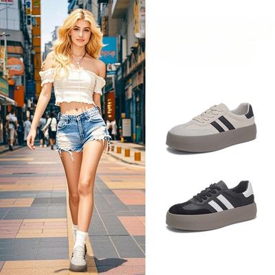 Туфли Dexun из натуральной кожи, модные кроссовки на толстой подошве, спортивная обувь, универсальные белые туфли, легкие туфли Форреста Гампа, повседневная женская обувь