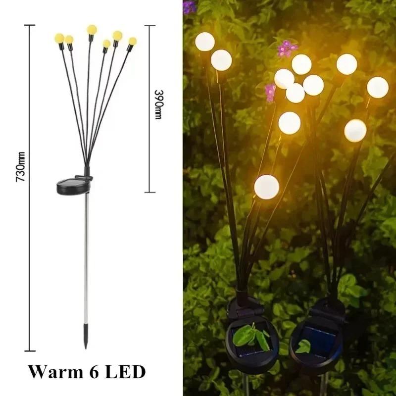 Christmas Decoration Solar Powered Firefly Lights Outdoor Waterproof Vibrant Garden Lights Upgraded for Wedding and Garden