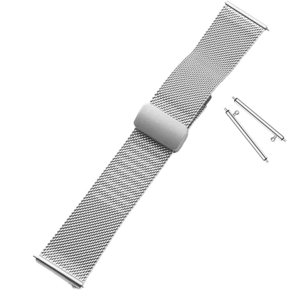 22/20 мм металлический сетчатый ремень из нержавеющей стали ремешки для часов модные нержавеющие ремешки для часов многоразовые прочные ремешки для большинства часов