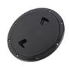 8in Round Deck Plate UV Resistant Black Inspection Hatch Cover for Marine Boat RV