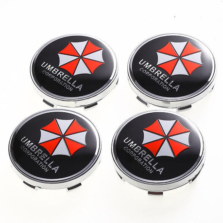 4 x 60 мм колпачки для ступицы колеса автомобиля с логотипом Umbrella Corp., противопыльные чехлы