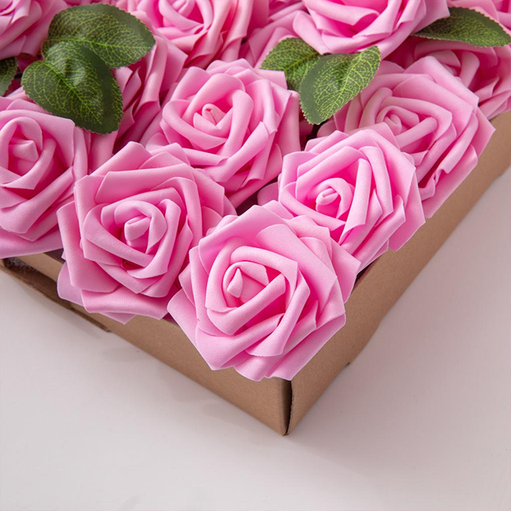 Искусственные цветы, имитация пенопластовых роз, свадебные букеты, центральные украшения для стола, вечеринка в честь рождения ребенка, гирлянда, украшение