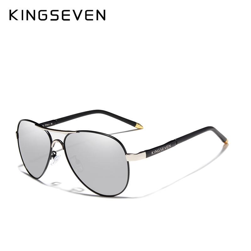 Kingseven Бренд 2019 мужские очки для вождения поляризованные солнцезащитные очки мужские и женские алюминиевые модные очки