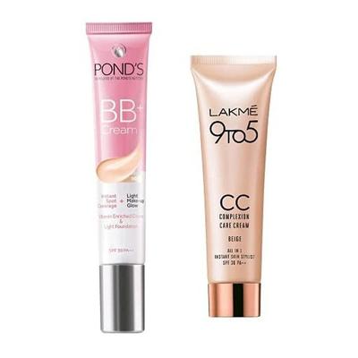 Крем Pond's White Beauty BB+ Fairness Cream 01 Original, 18 г и крем для лица Lakmé для ухода за кожей лица, бежевый, 9 г