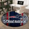 Patriots Team Spirit Round Rug for Livingroom,Bedroom, Palyroom, Chair Rug, Area rug, Circle Carpet, Large Size Fan Christmas gift