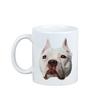 Amerykański Pitbulterier, Pit Bull, American Pit Bull Terrier, Pitbul, Apbt -Kubek Ze Zdjęciem I Napisem Geometryczny Pies Art-Dog