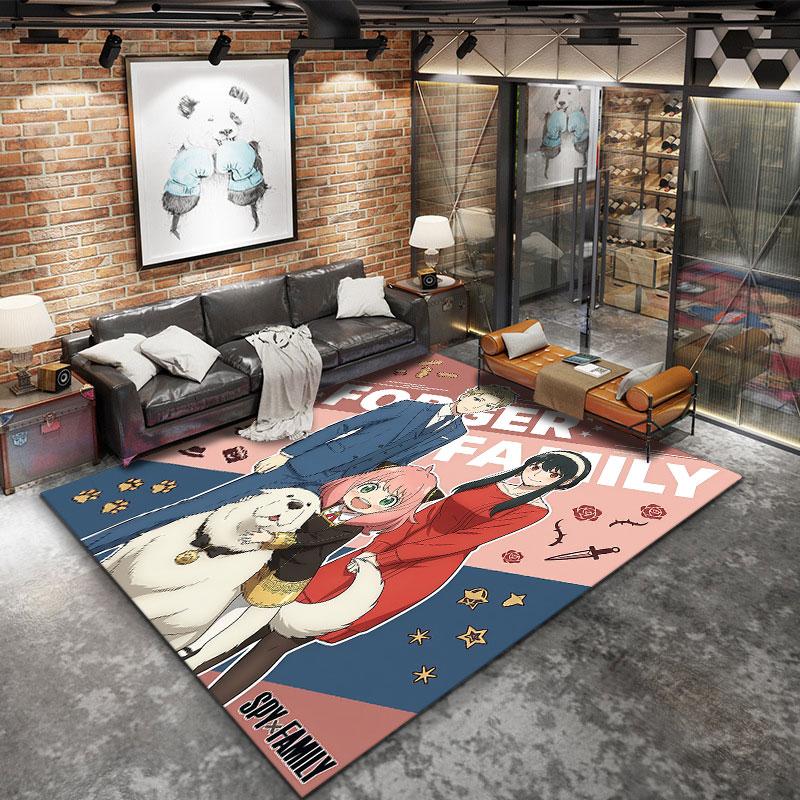 Spy Family Carpet Rug For Living Room Bedroom Home Sofa Decoration Kids Play Nonslip Floor Mat