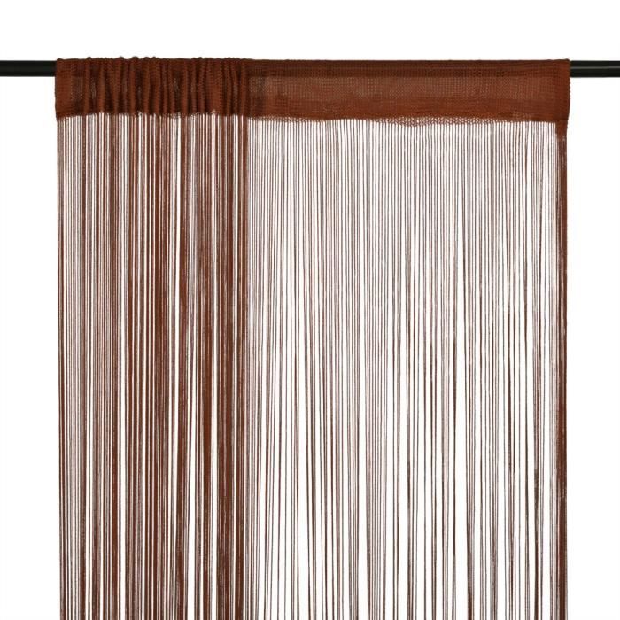 VidaXL String Curtain 2 Pcs 100 X 250 Cm Brown