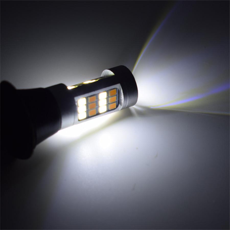 2-Pack Dual-Color Extremely Bright 1156 7506 BAU15S 1141 1095 7506 Base White/Am