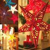 Christmas Tree Pentagram Lampshade Star Paper Hanging Xmas Wedding Decor