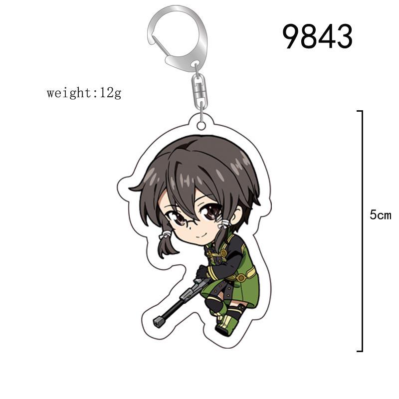 Акриловый брелок Sword Art Online: Асуна, Синон, Кирито Аниме Шарм