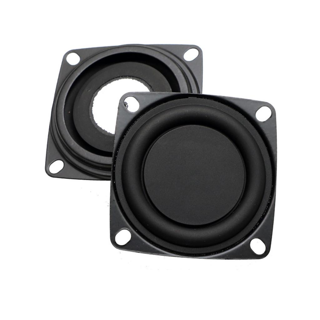 2Pieces 2Inch Bass Speaker Vibration Membrane Loudspeaker Rubber Edge and Iron Plate for Enhanced Sound Experience