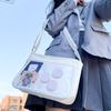 Сумка Harajuku Ita для женщин с прозрачным карманом Itabag для девочек старшей школы JK Crossbody сумка через плечо