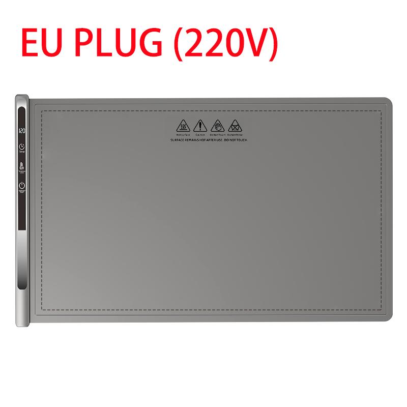 Складной поднос для подогрева пищи Гибкий силиконовый коврик для подогрева пищи Теплая разделочная доска Постоянно теплые блюда Электрический коврик для подогрева пищи