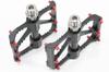 Педали MicrOHERO Ultra Light Titanium Alloy Shaft 3 Герметичные подшипники Компактные Педали Carbon Road Bike Flat Bike/Mountain Black/Red (PD-R87CTi 185г)