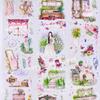 Washi Pet Tape Journal Estate Afternoon Die Cut Classical Village Scrapbook Collage Diy Stickers