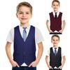 Kids T-shirts Funny Fake Suit Short Sleeve Casual Clothes Boys Girls Tee Apparel
