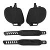 1Pair Exercise Bike Pedals Anti Slip Strip Pattern Portable Exercise Bike Parts with Adjustable