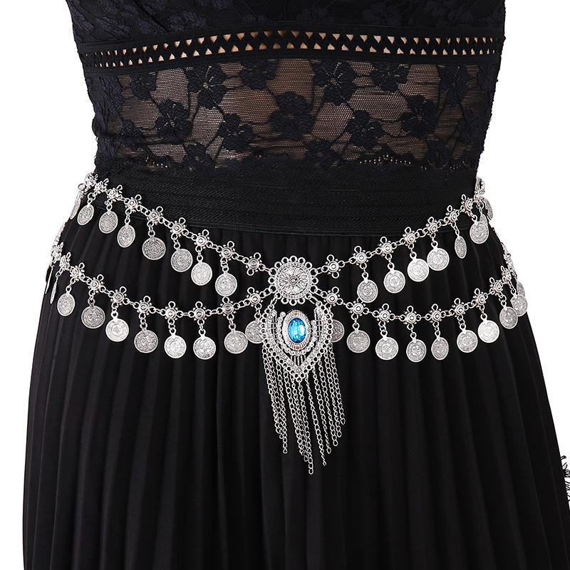 Богемная индийская этническая стильная exaggerated waist chain с кисточками Мэй, модные аксессуары для одежды, атмосфера