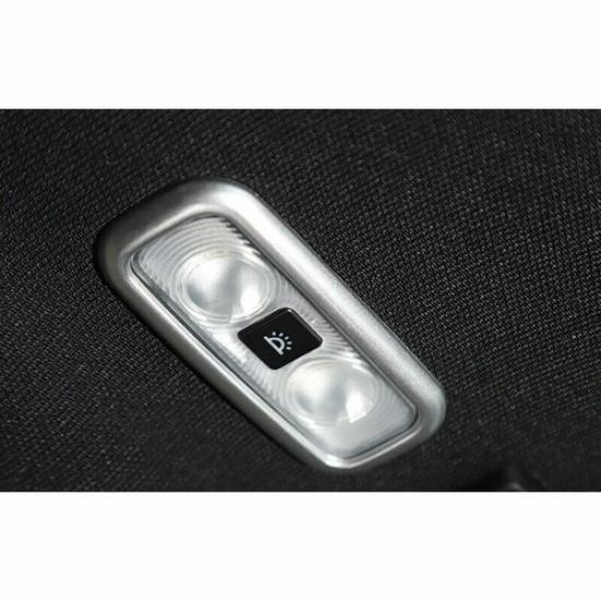 2PCS Fit For Ford F150 F-150 2015-20 A Silver Cover Trim Rear Reading Lamp Frame