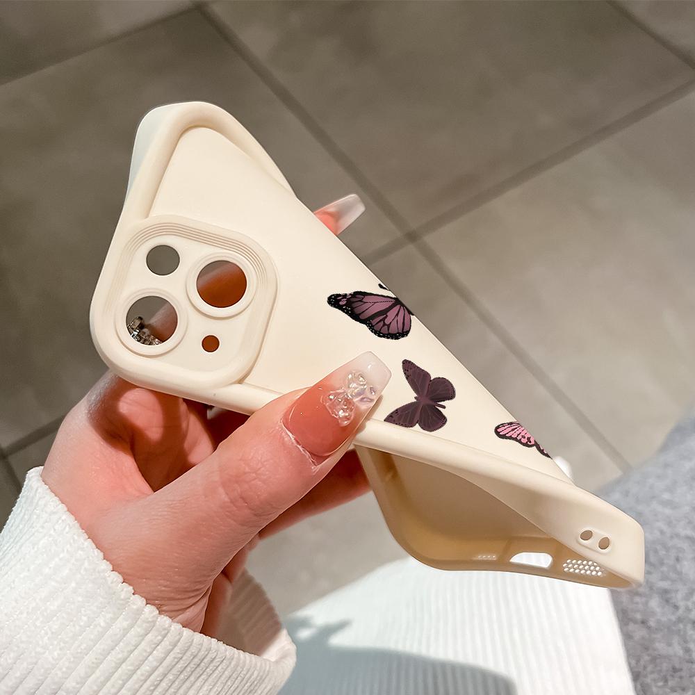 Soft Silicone Square Ladder Printing Pattern Phone Casing Full Cover Camera Shockproof Protection Rubber Case for Vivo