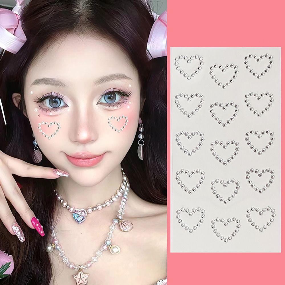 Face Decoration Face Jewelry Sticker Body Makeup Eye Shadow Sticker Gemstone Sticker Girls
