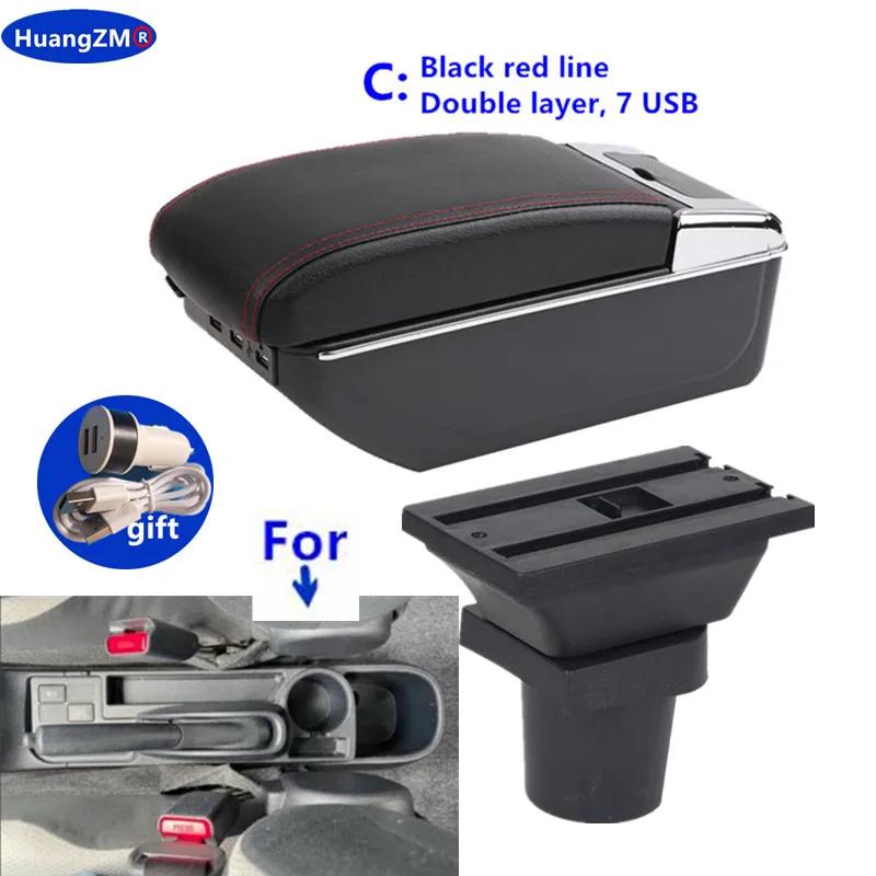 For Toyota Yaris 3 Car Armrest Box For Toyota Hybrid / Yaris Vitz Armrest Box Central Storage box Retrofit Car Accessories