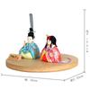 Деревянная кукла Котохоки Сидзуку с круглым подносом, Натуральная, KTH-3201B2