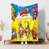 1pc Blanket Superthings2 Print Design, Lightweight Blanket for Sofa, Bed- Soft &Warm, Gift for All Seasons like Christmas, Halloween