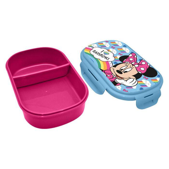 Lunch box et couverts - KIDS LICENSING - Disney Minnie - Rose - Enfant - Rectangulaire