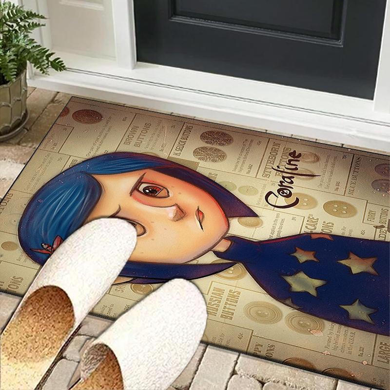 Moonlit Mystery Cora-line Office Rug Chair Mat, Game Carpet, Suitable for Front Door, Bedroom, Living Room, Desk, Holiday Gift