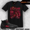 Tee Shirt Matching AJ 12 Bloodline 2026 To Match Sneaker MJ Flair 23 T-Shirt