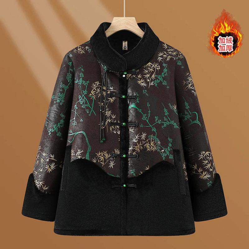 Wife Winter Wool Jacket Thick Top Large Size Old Clothes Plush