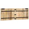 Headboard 140 cm Solid Raw Mango Wood