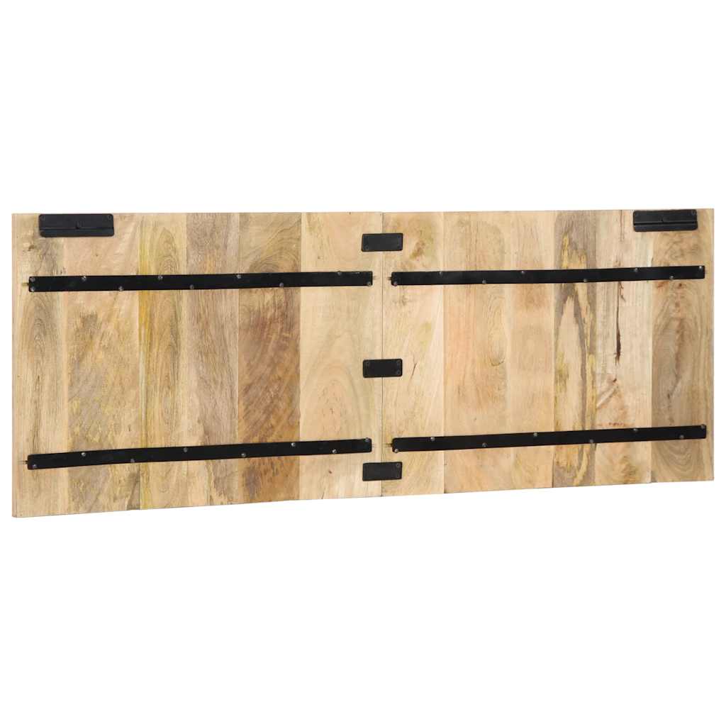 Headboard 140 cm Solid Raw Mango Wood