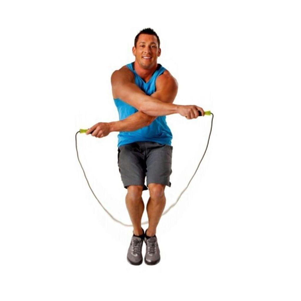 Скакалка силиконовая регулируемая по размеру скакалка