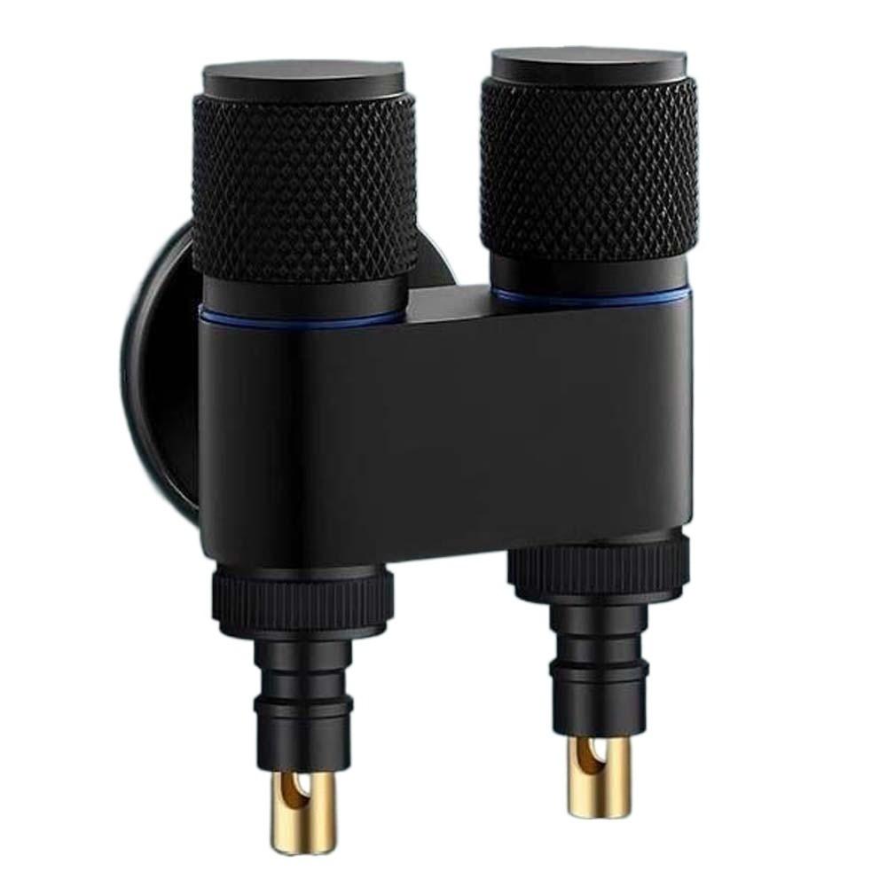 Stainless Steel Double Outlet Valve Faucet Shower Head Valves Flow Quick Control Hand Toilet