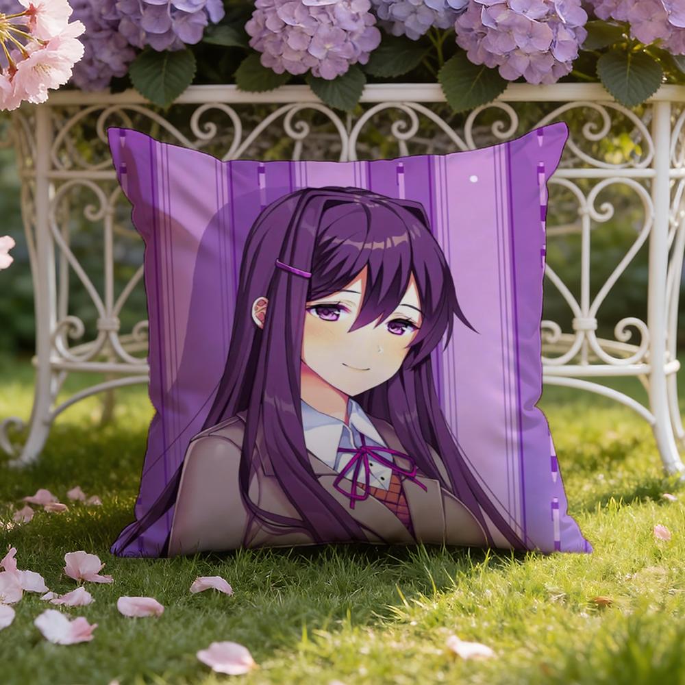 D-Doki L-Литературный клубS Наволочка для подушки Домашняя и автомобильная Двухсценовая наволочка: Двусторонняя конструкция для максимального комфорта