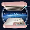 For iPhone 13 Pro Case Acrylic+TPU Reinforced Corners Protective Cover with Lens Film