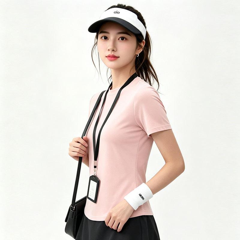 Pilates special yoga short-sleeved top women's slim and thin elastic quick-drying breathable sports T-shirt