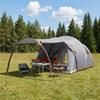 Tunnel Tent with Grey and Orange Roof 370 x 275 x 210 cm