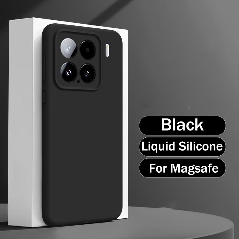 Жидкий силикон для чехла Magsafe для Xiaomi Mi 15 13 14 12 Pro Ultra Redmi K50 K60 K70 K80 Матовый мягкий магнитный чехол-кожа