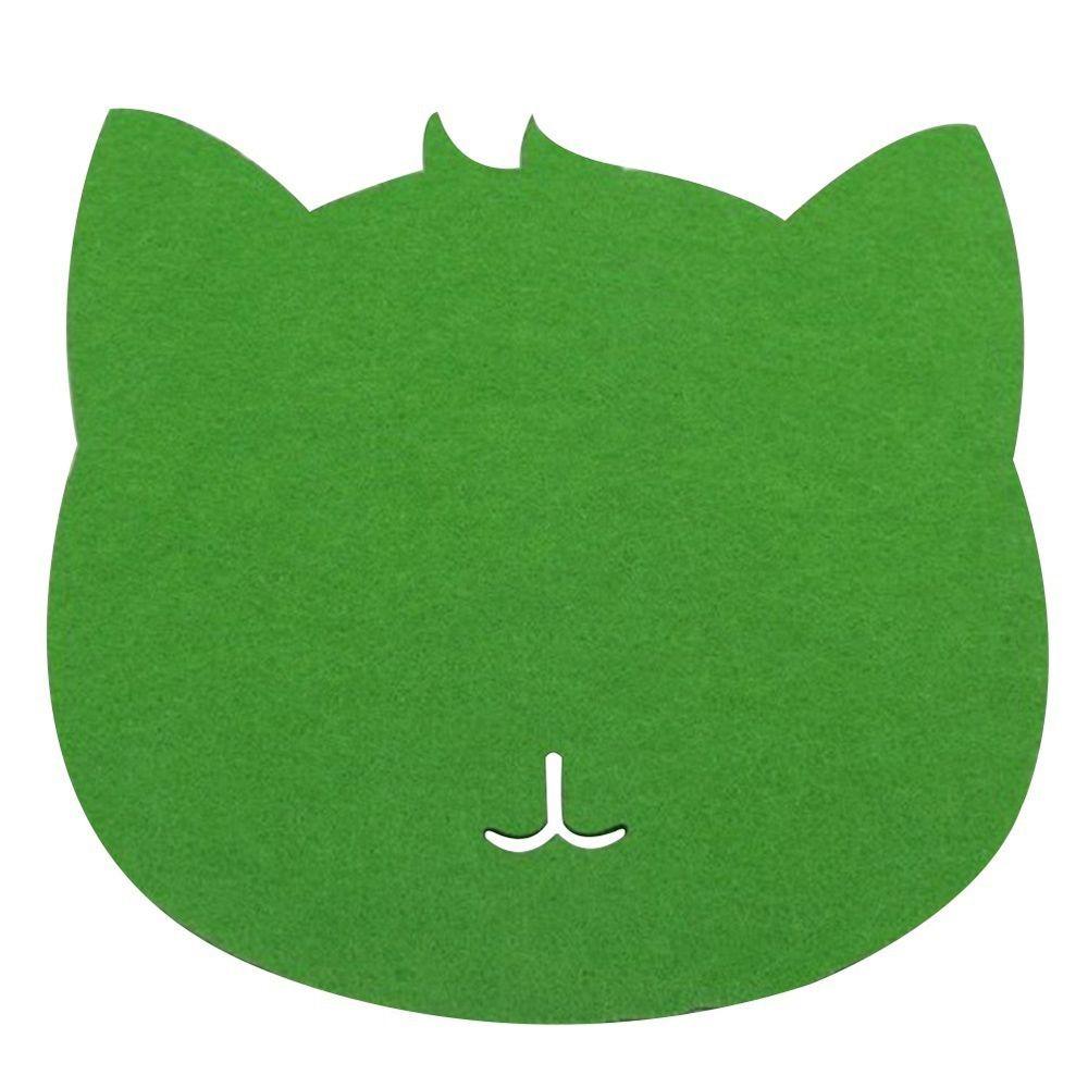 Mats Thicken Cloth Optical Cute Cat Mouse Mat Cat Design Pad for Computer
