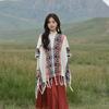 Lijiang Bobbin Tea Этнический стиль Шаль Дорожная одежда Верхний плащ Пальто Накидка Шарф Женщины