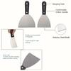 7 Piece Stainless Steel Putty Knife Set with Storage Bag