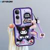 KEYSION Противоударный чехол для VIVO V50 Lite 5G со шнурком Мягкий силиконовый милый 3D мультяшный чехол для телефона с куклой для VIVO V50 Lite