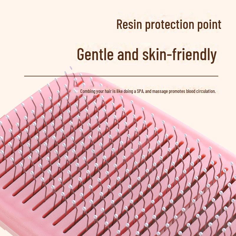 Universal One-Click Pet Comb for Cats & Dogs - Deep Hair Removal Needle Comb