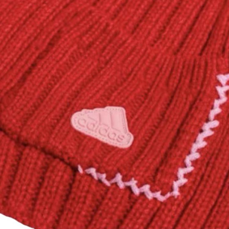 Adidas Acrylic Knit Scarves Unisex Red JW1643